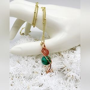 Womens custom made necklace, handcrafted jewelry, 22 in, kikideeskreatio…